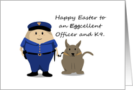 Happy Easter Officer and K9 card